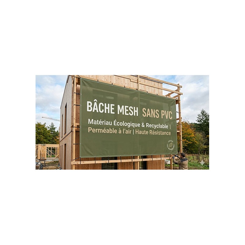 Bâche en PVC micro-perforé sans PVC