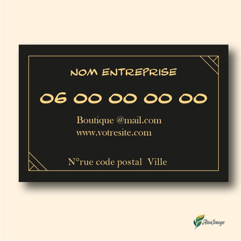 Cartes de Visite Professionnelles | ATonImage – Design Sur Mesure