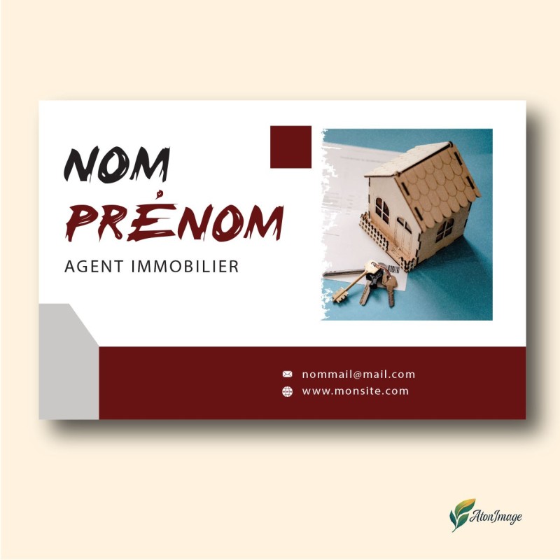 Cartes de Visite Professionnelles | ATonImage – Design Sur Mesure