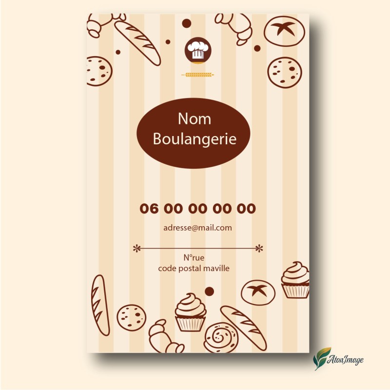 Cartes de Visite Professionnelles | ATonImage – Design Sur Mesure