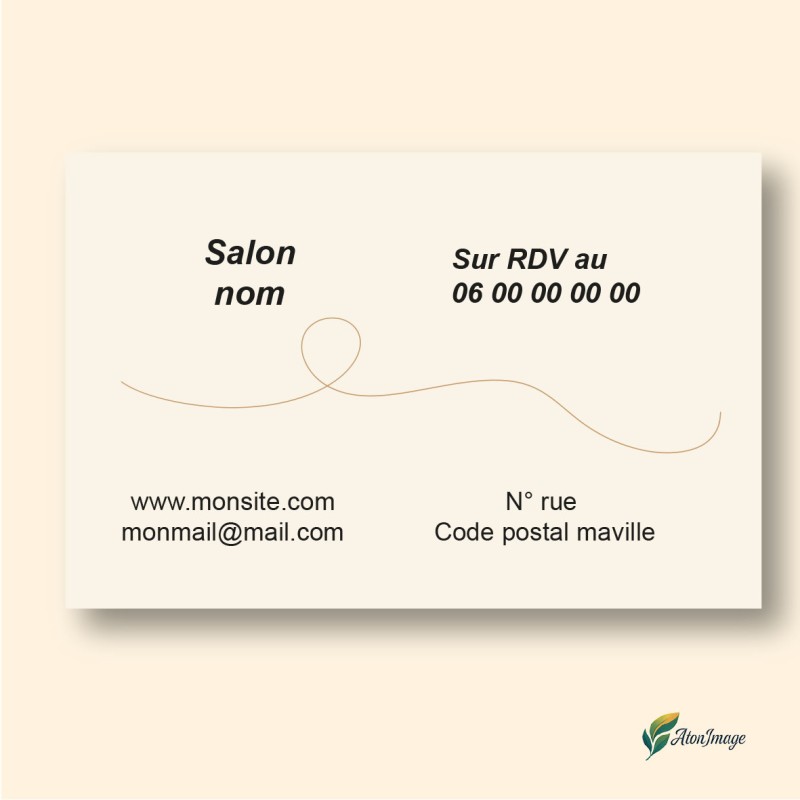 Cartes de Visite Professionnelles | ATonImage – Design Sur Mesure