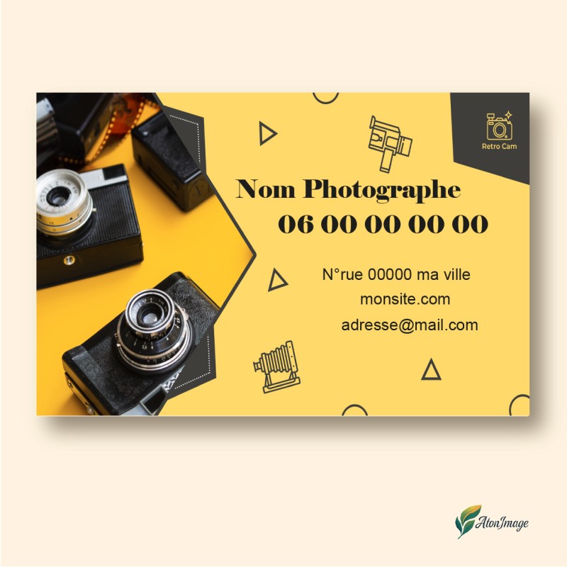 Cartes de Visite Professionnelles | ATonImage – Design Sur Mesure