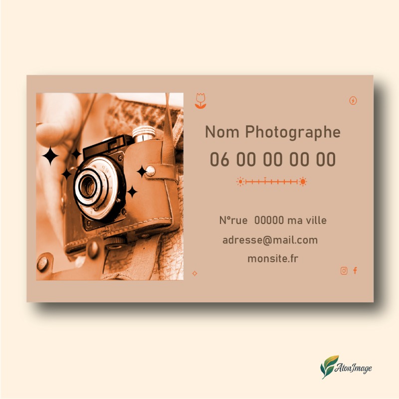 Cartes de Visite Professionnelles | ATonImage – Design Sur Mesure