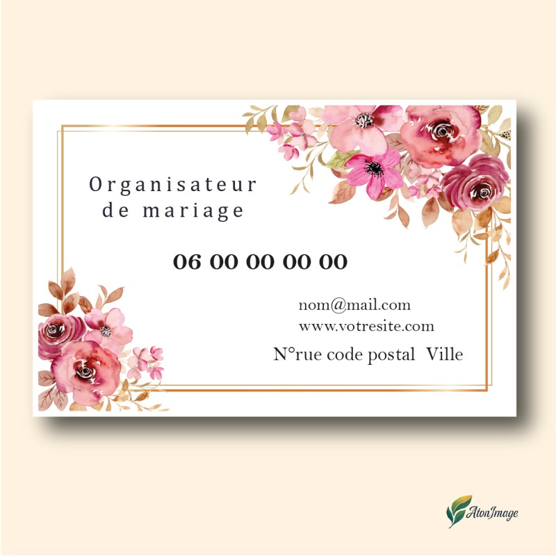Cartes de Visite Professionnelles | ATonImage – Design Sur Mesure