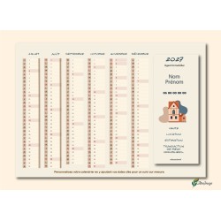 Calendriers A4 recto/verso