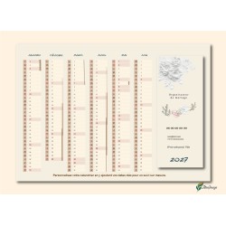 Calendriers A4 recto/verso