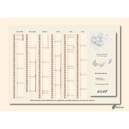 Calendriers A4 recto/verso