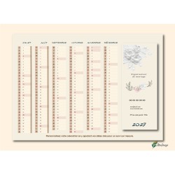 Calendriers A4 recto/verso