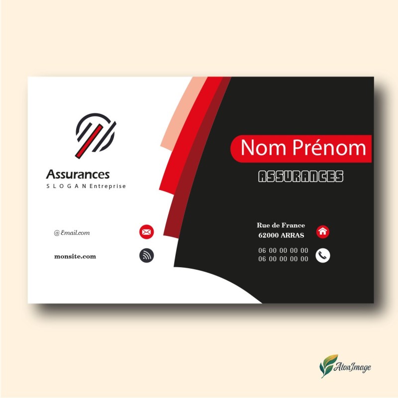 Cartes de Visite Professionnelles | ATonImage – Design Sur Mesure