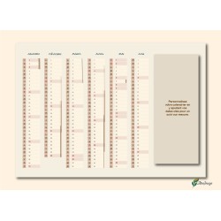 Calendriers A4 recto/verso