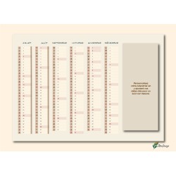 Calendriers A4 recto/verso