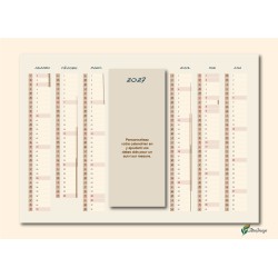 Calendriers A4 recto/verso