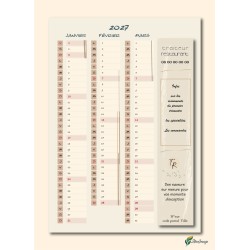 Calendriers A4 recto/verso