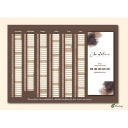 Calendriers A4 recto/verso