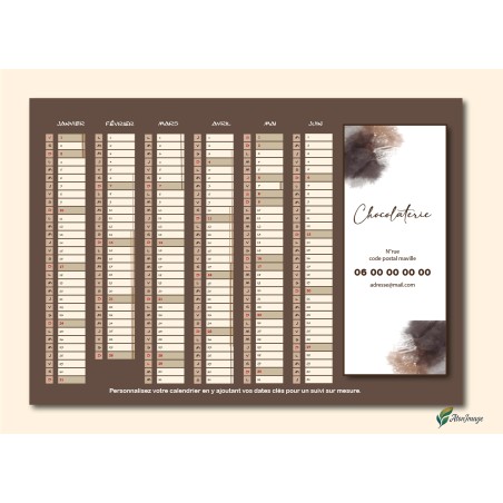 Calendriers A4 recto/verso