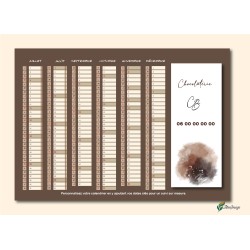 Calendriers A4 recto/verso