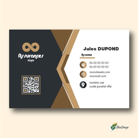 Cartes de Visite Professionnelles | ATonImage – Design Sur Mesure