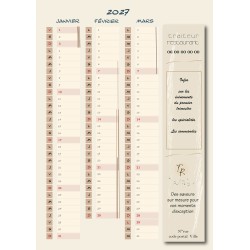 Calendriers A4 recto/verso portrait