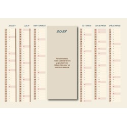 Calendriers A4 recto/verso personnalisés au centre