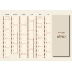 Calendriers A4 recto/verso personnalisés I01
