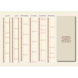 Calendriers A4 recto/verso personnalisés I01