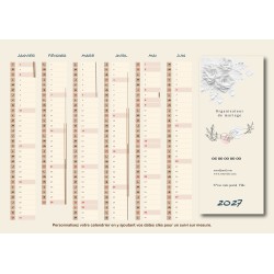 Calendriers A4 recto/verso personnalisable G01