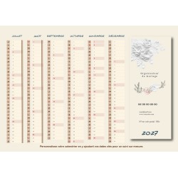 Calendriers A4 recto/verso personnalisable G01
