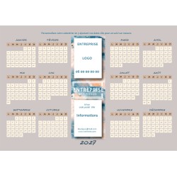 Calendriers A4 recto/verso personnalisables E01