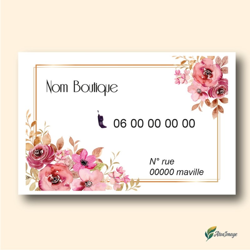 Cartes de Visite Professionnelles | ATonImage – Design Sur Mesure