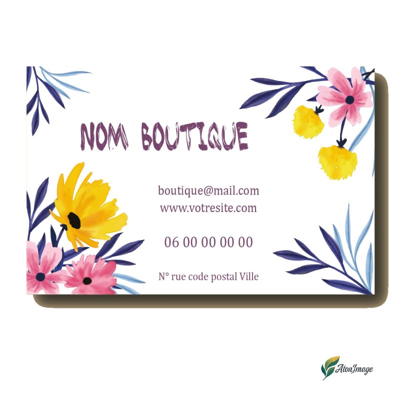 Cartes de Visite Professionnelles | ATonImage – Design Sur Mesure