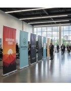 Roll-up, Totem et Kakemono Autoportant  Qualité HD et Montage Rapide | AtonImage.fr
