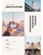Cartes d'invitation élégantes - Personnalisation sur mesure